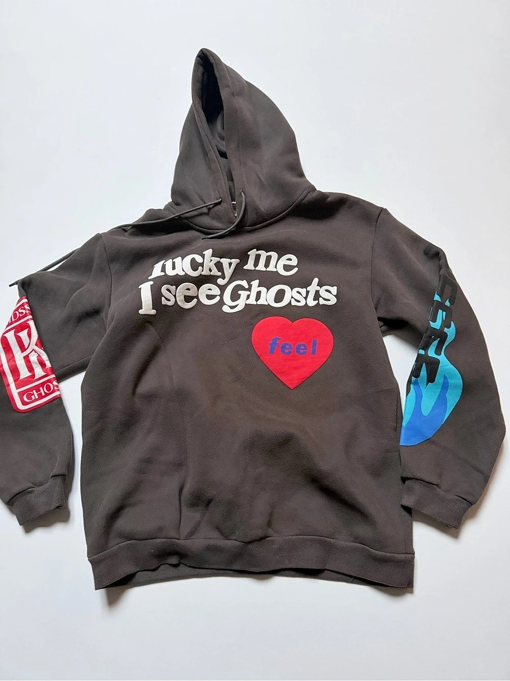 Lucky Me I See Ghosts Hoodie Adult XL Kanye West Kid Cudi Camp Flog Gnaw 11